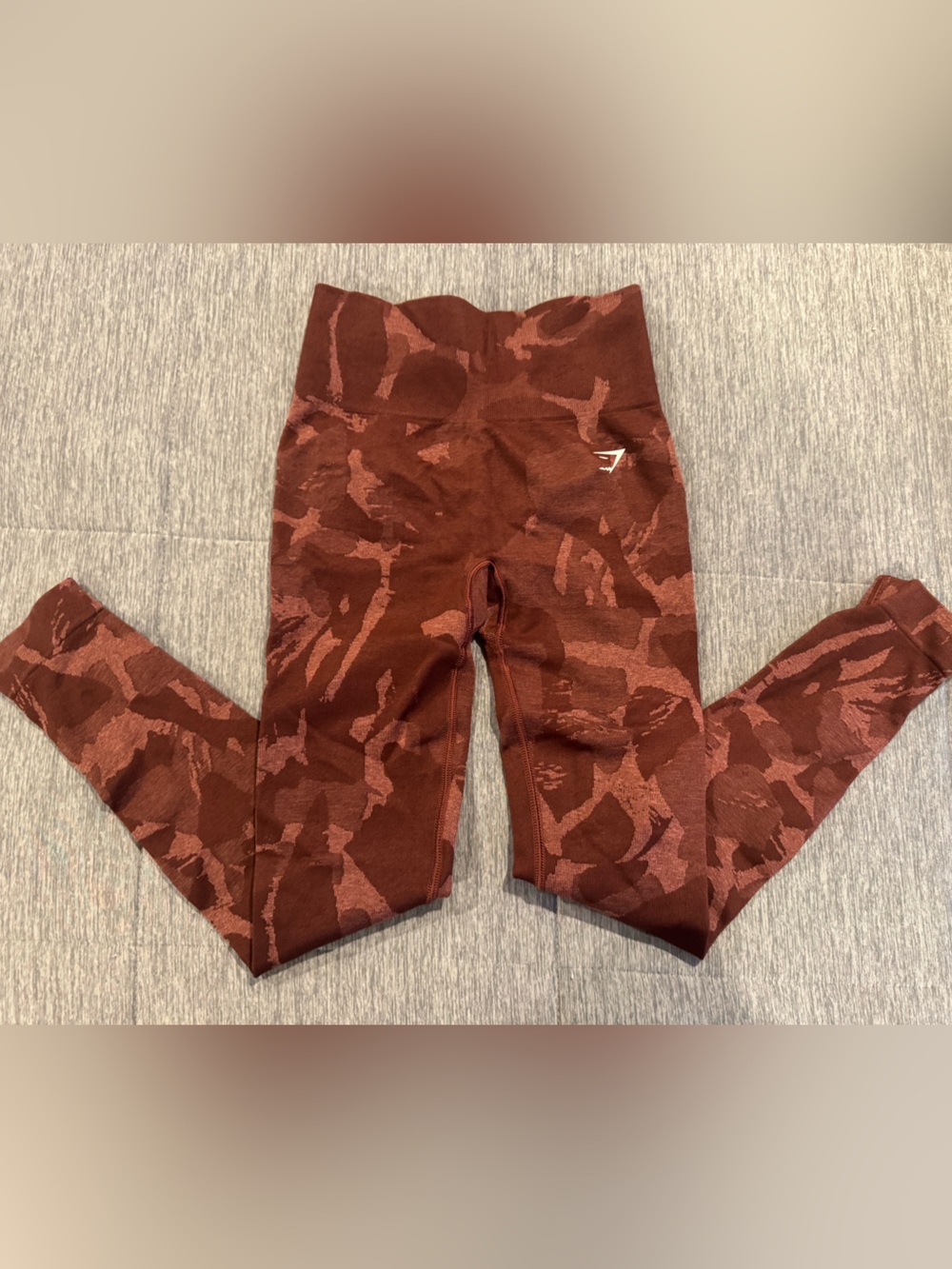 Gymshark Burnt Brick Camo Seamless Leggings